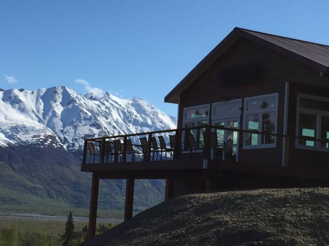 Outside deck of Raven's Perch Restaurant