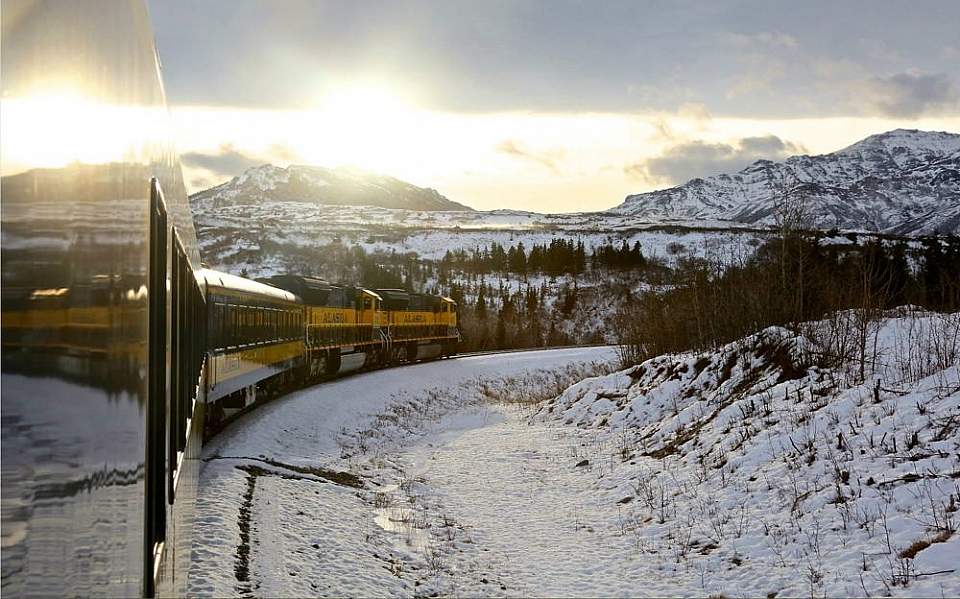 The Aurora Winter Train Anchorage, Alaska