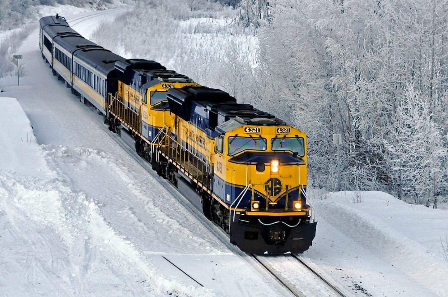 Alaska Railroad in Winter