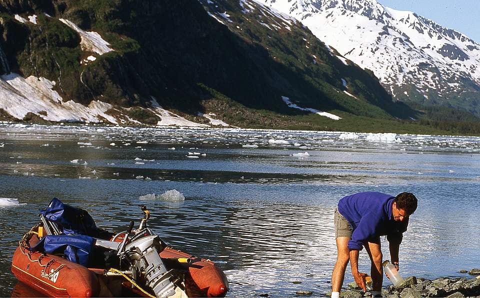 John Wanamaker with Zodiac Surprise Inlet 1995