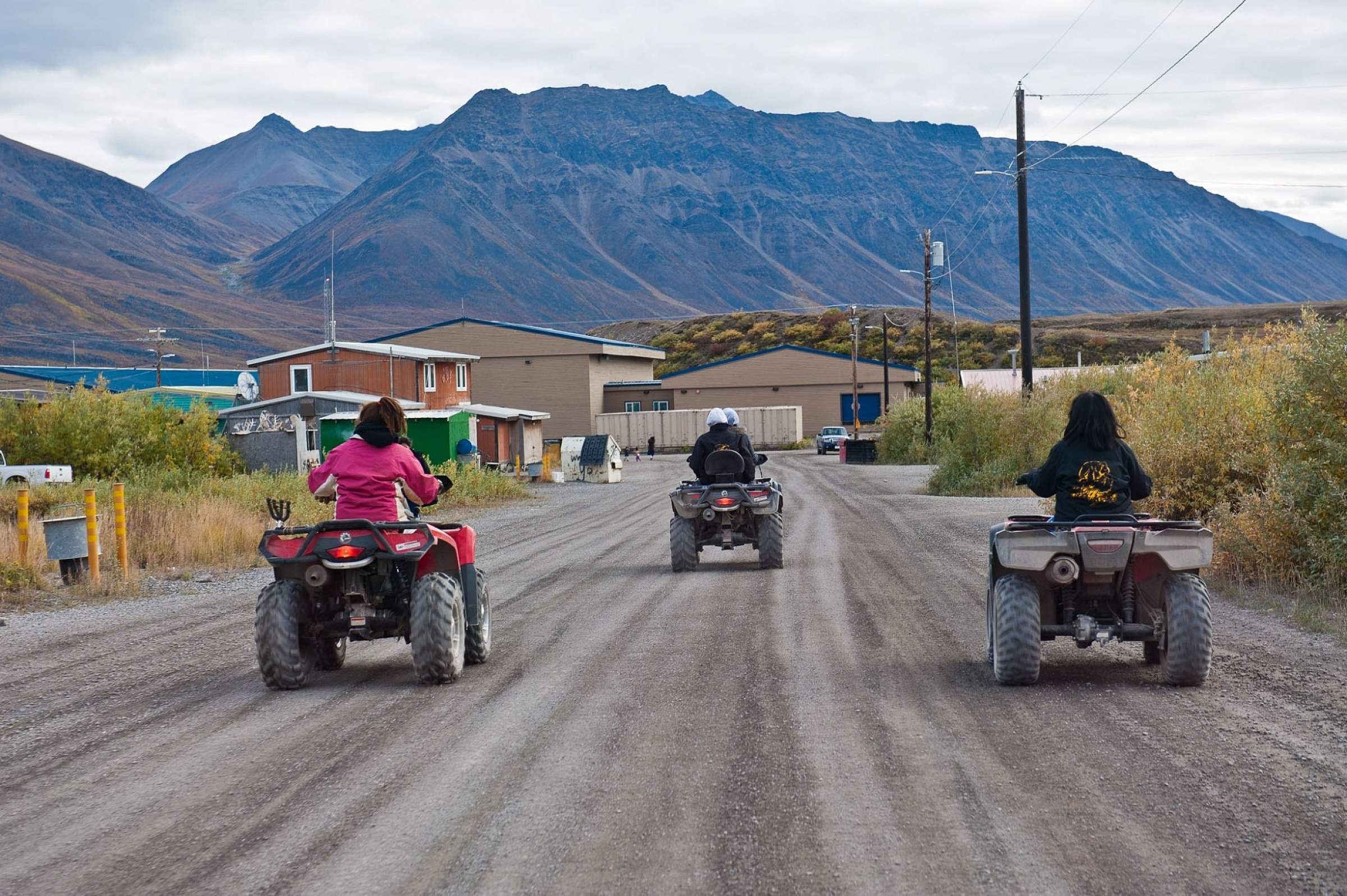 ATVS in Anaktuvuk Pass, the main mode of transportation