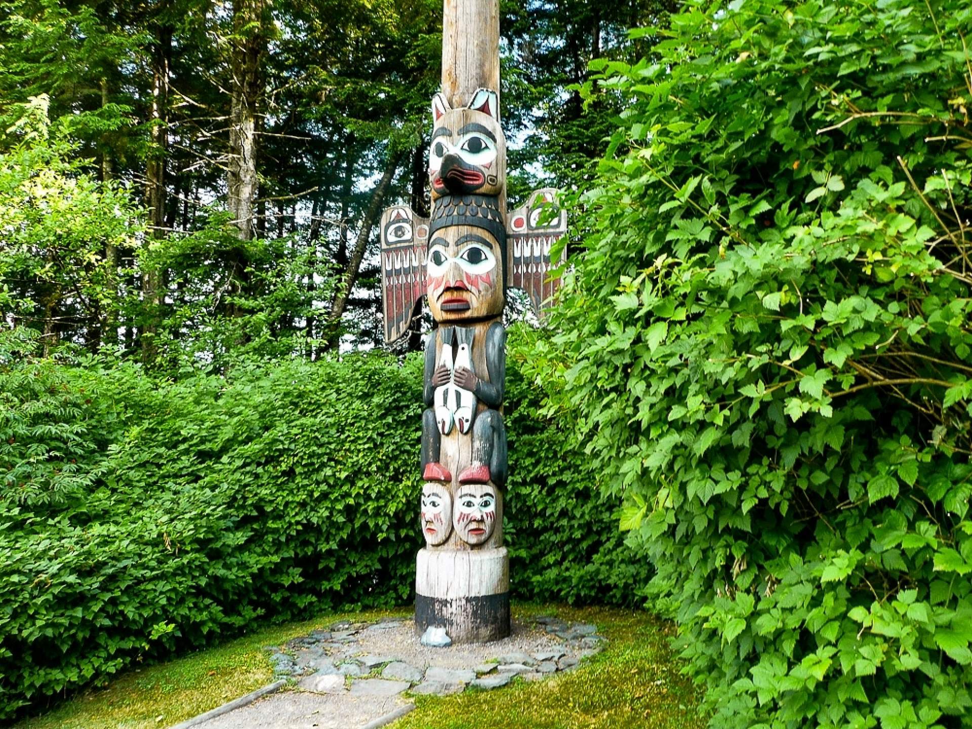 Totem Bight State Park in Ketchikan, Alaska