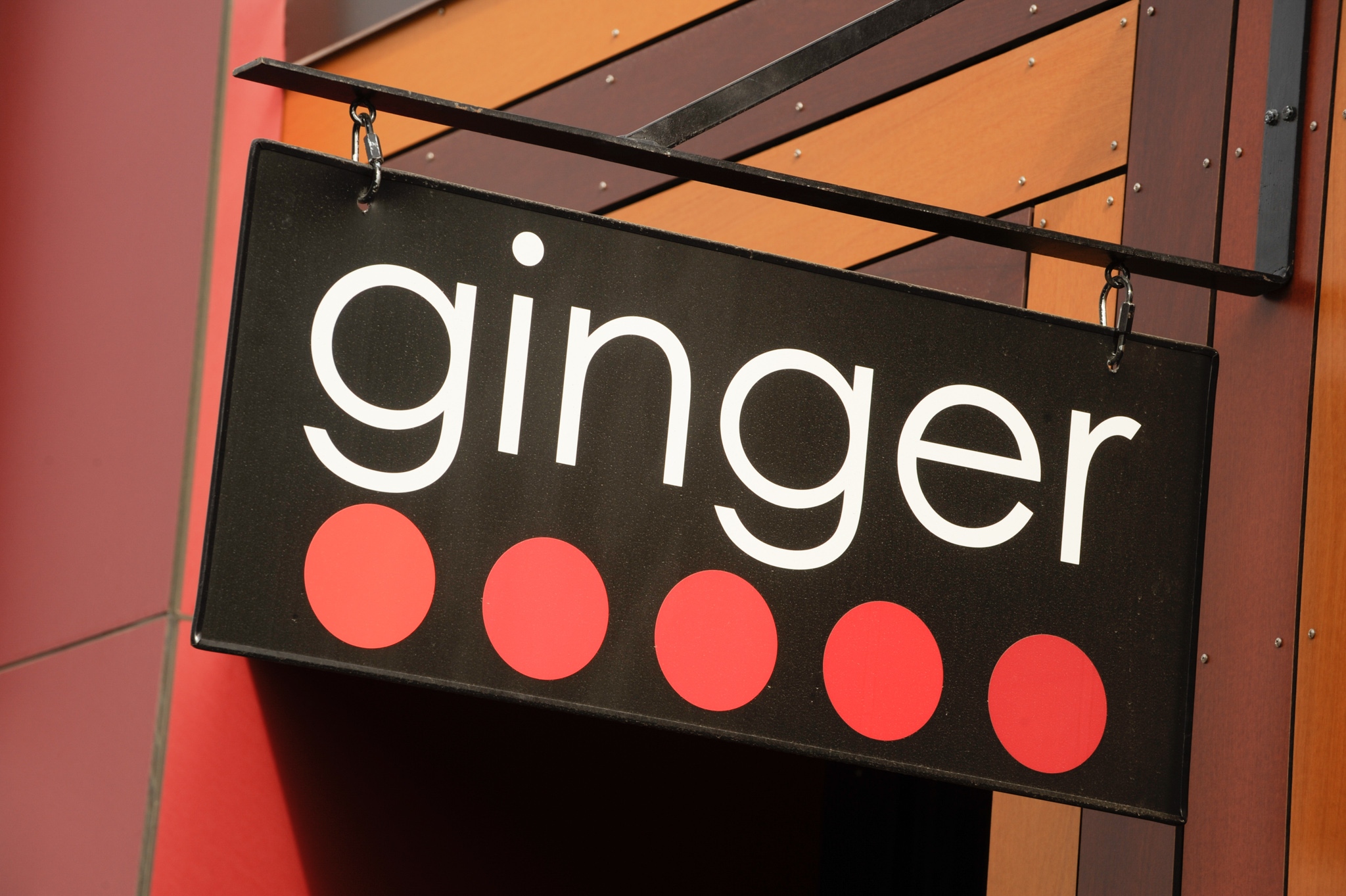 Outside sign for Ginger