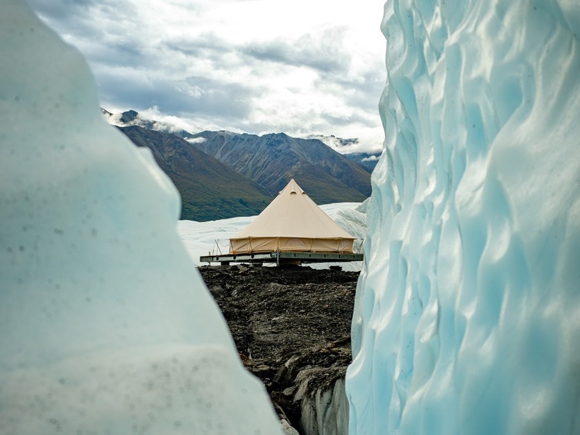Mica guides glacier glamping 1