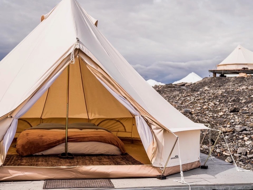 Mica guides glacier glamping 3