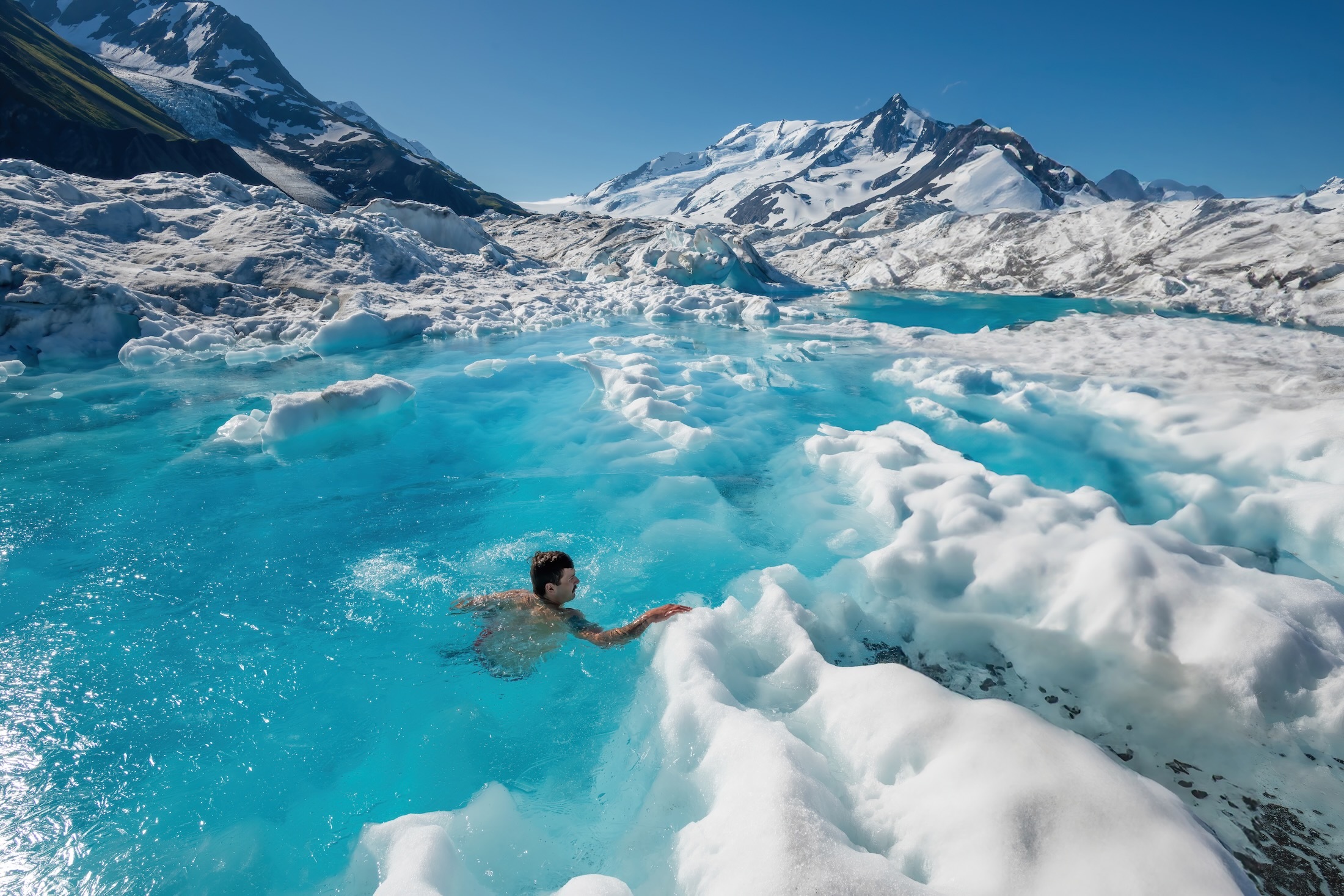 4. Plunge Into Glacier Pools