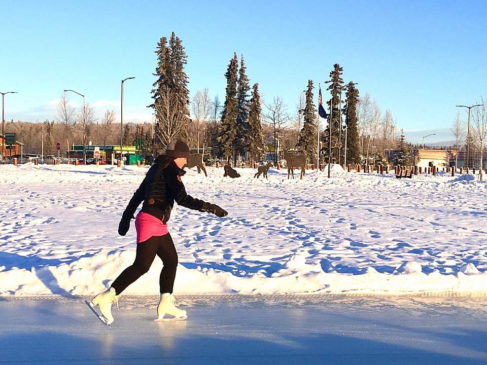 Soldotna Creek Park's Ice Skating Rink