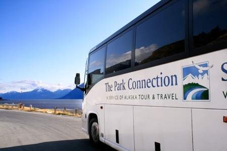 Alaska motorcoach bus park connection motorcoach turnagain Alaska Channel
