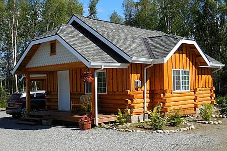Alaska cabin vacation rentals cabin 6 front view