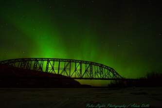 Alaska railroad advice nenana railroad bridge northern lights adam dille Adam Dille