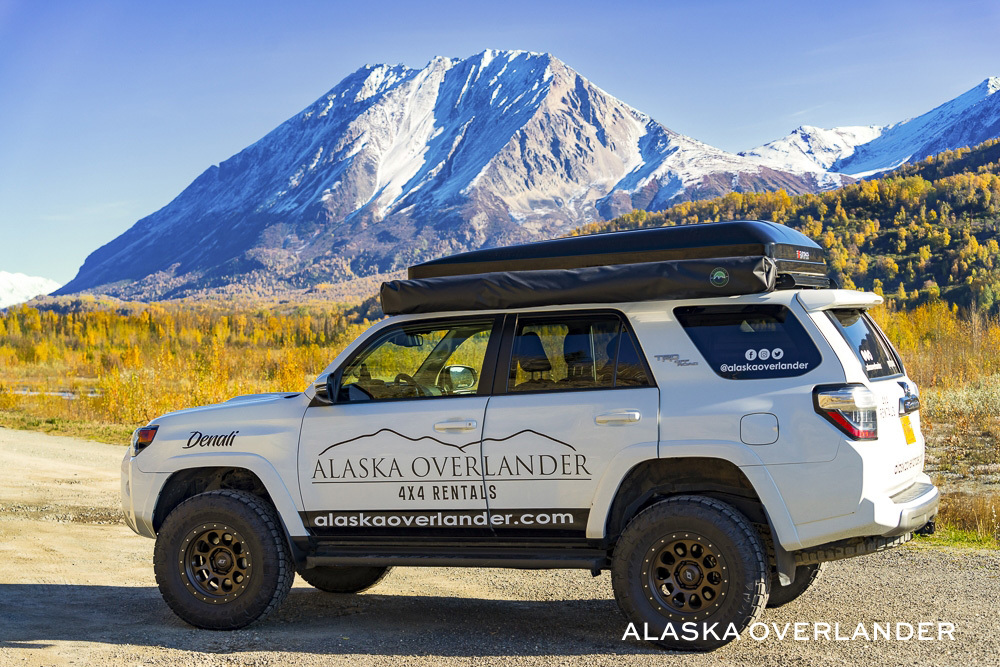 Photos of different campervan and rv rentals available in Alaska.