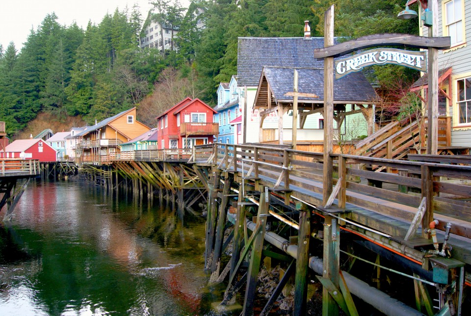 Creek Street boardwalk in Ketchikan