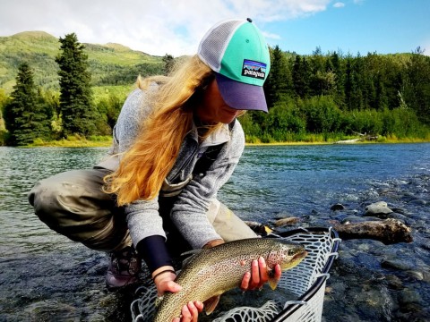 Get your hands on a fresh catch of your own while enjoying a stay at the Great Alaska Adventure Lodge