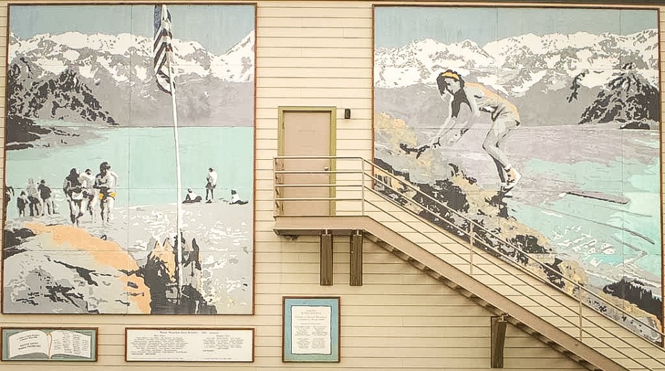 Mural of the Mt. Marathon Race