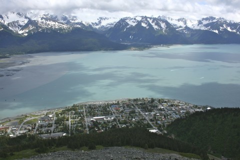 Seward from the top of Mt. Marathon