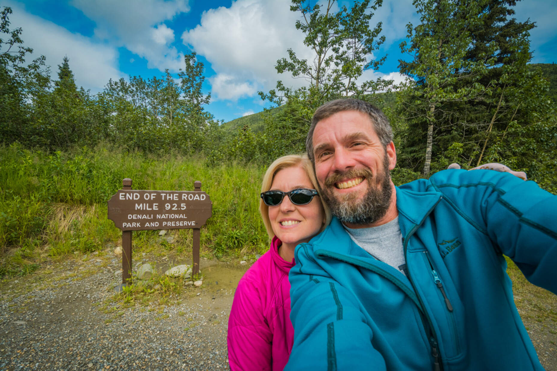 Mary Beth and Scott Adams at the "End of the Road"