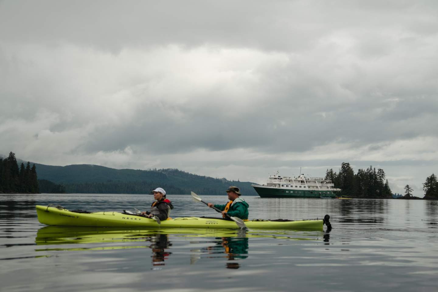 Liz Galloway Dan Blanchard Kayaking the Blashke Islands