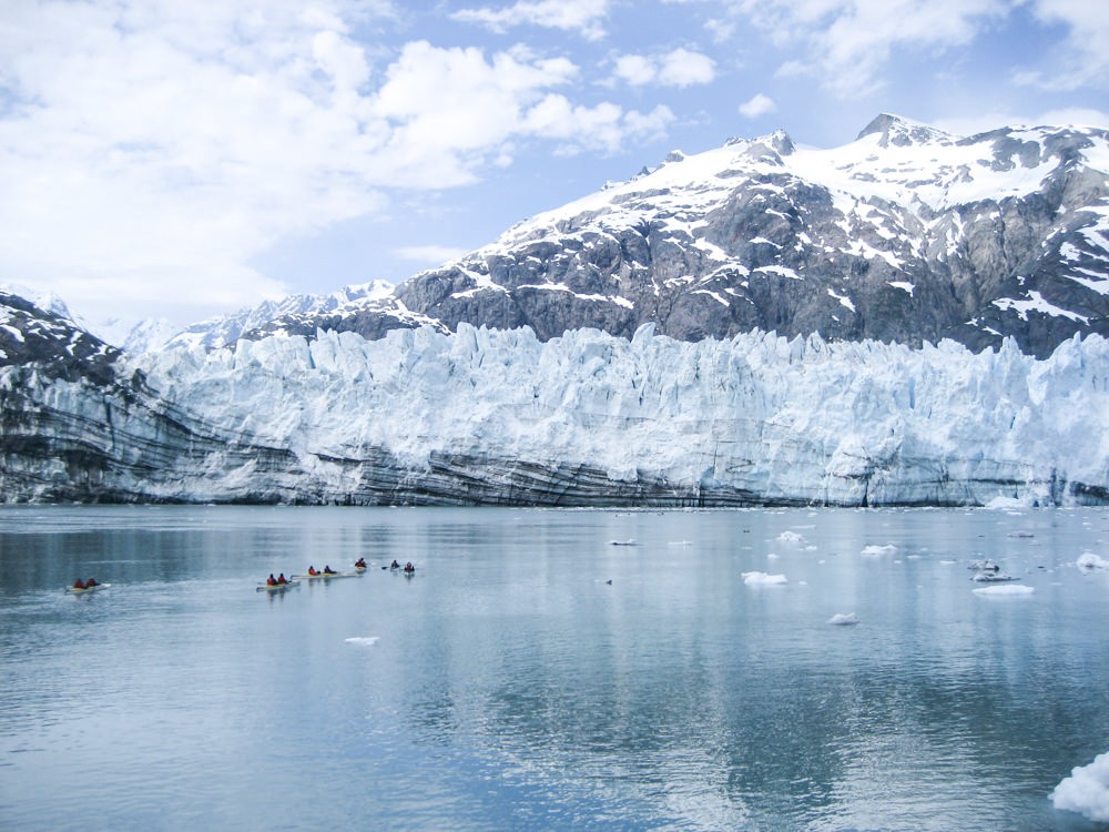 Kayak or cruise by massive tidewater glaciers