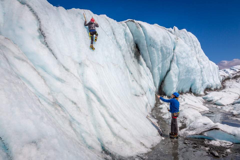 Ice Climbing on the Matanuska Glacier