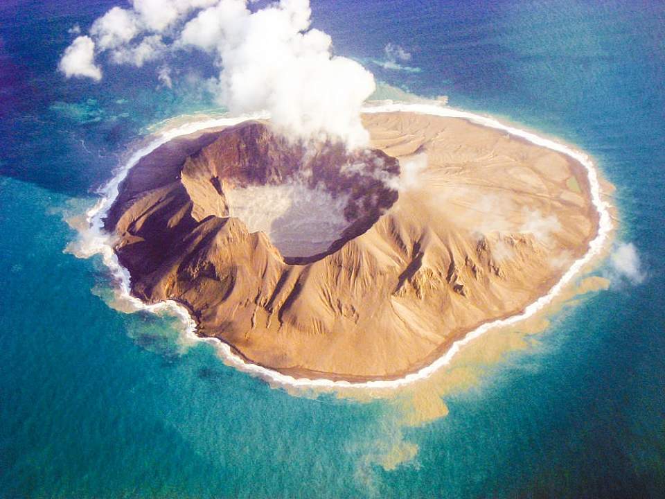 inside an active volcano