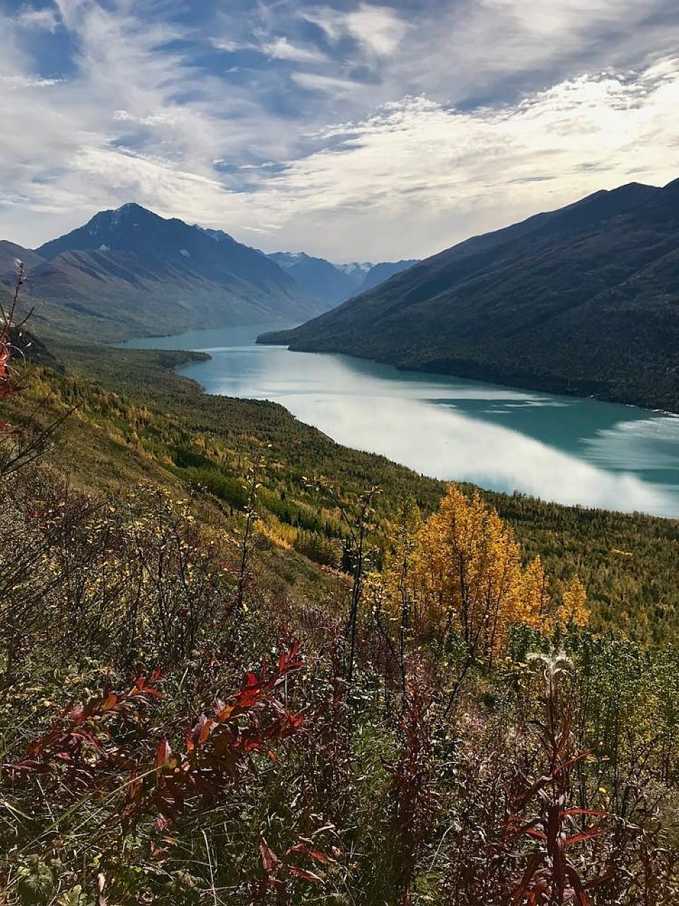 View of Eklutna Lake from the Twin Peaks Trail