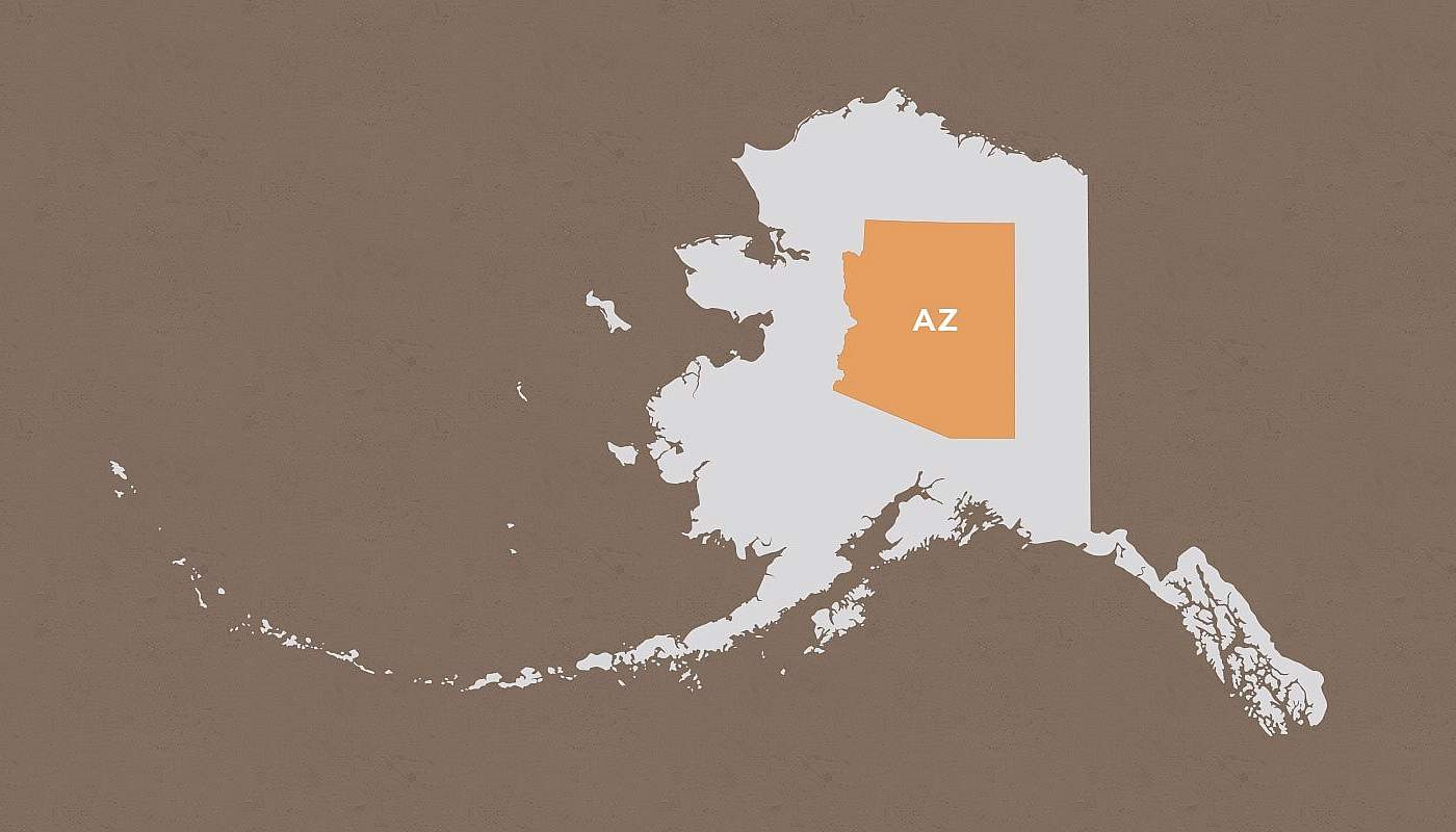 Arizona compared to Alaska