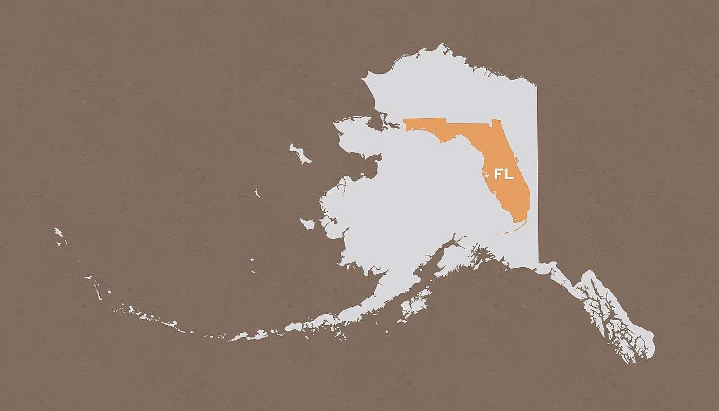 Florida compared to Alaska
