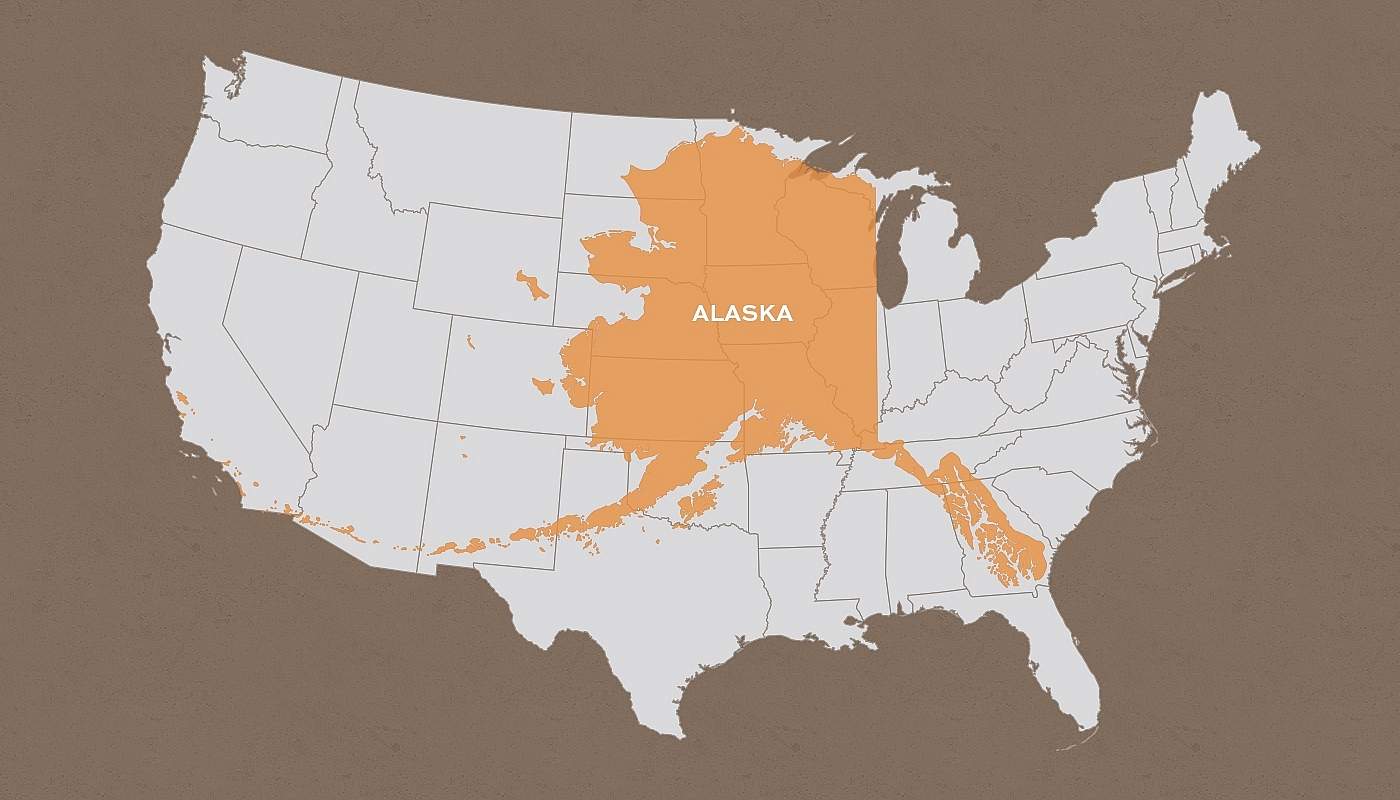 How Big is Alaska? | ALASKA.ORG