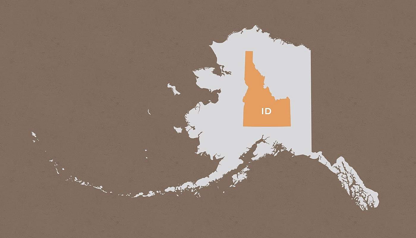 Idaho compared to Alaska