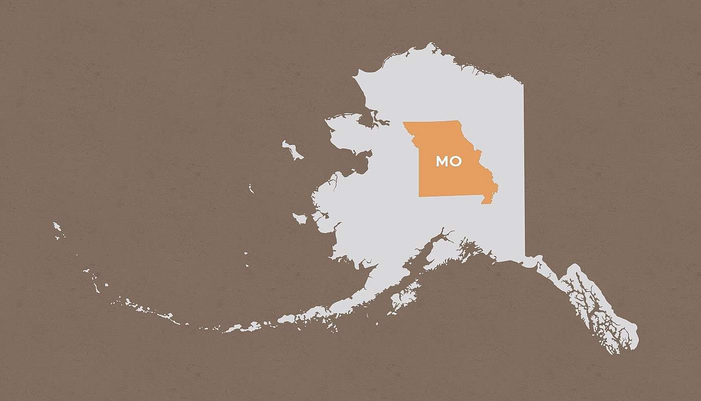 Missouri compared to Alaska