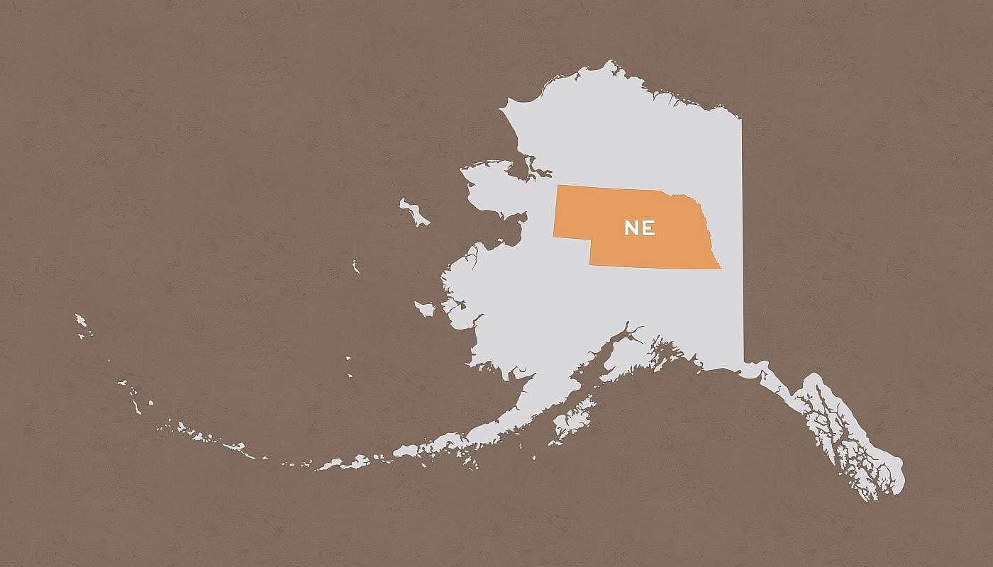Nebraska compared to Alaska