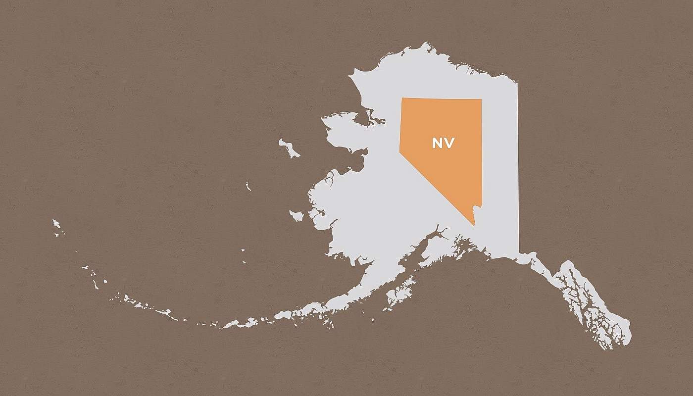 Nevada compared to Alaska