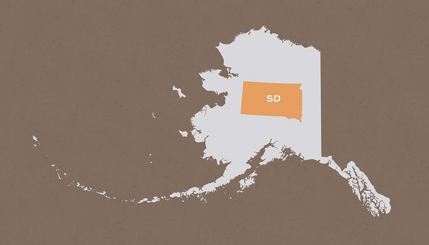 South Dakota compared to Alaska