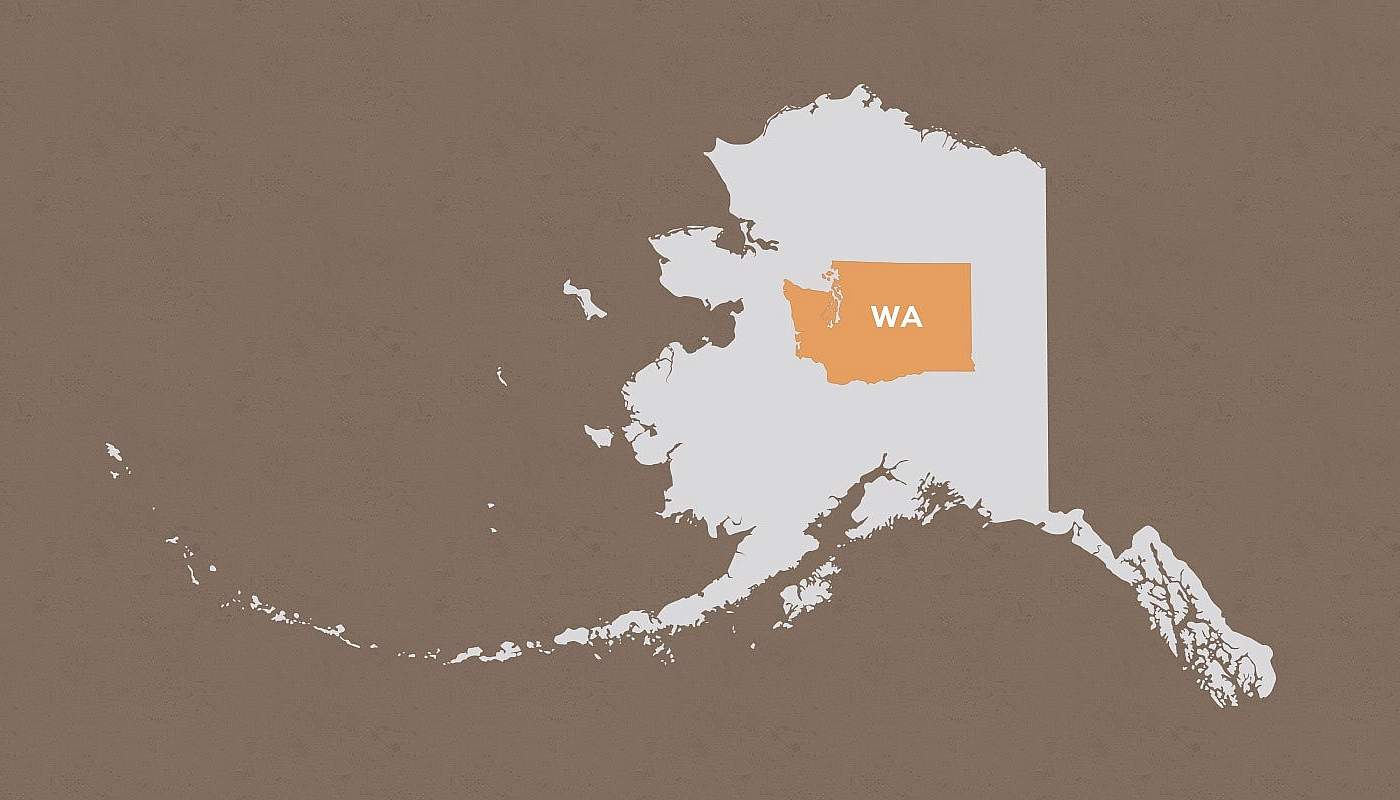 Washington compared to Alaska