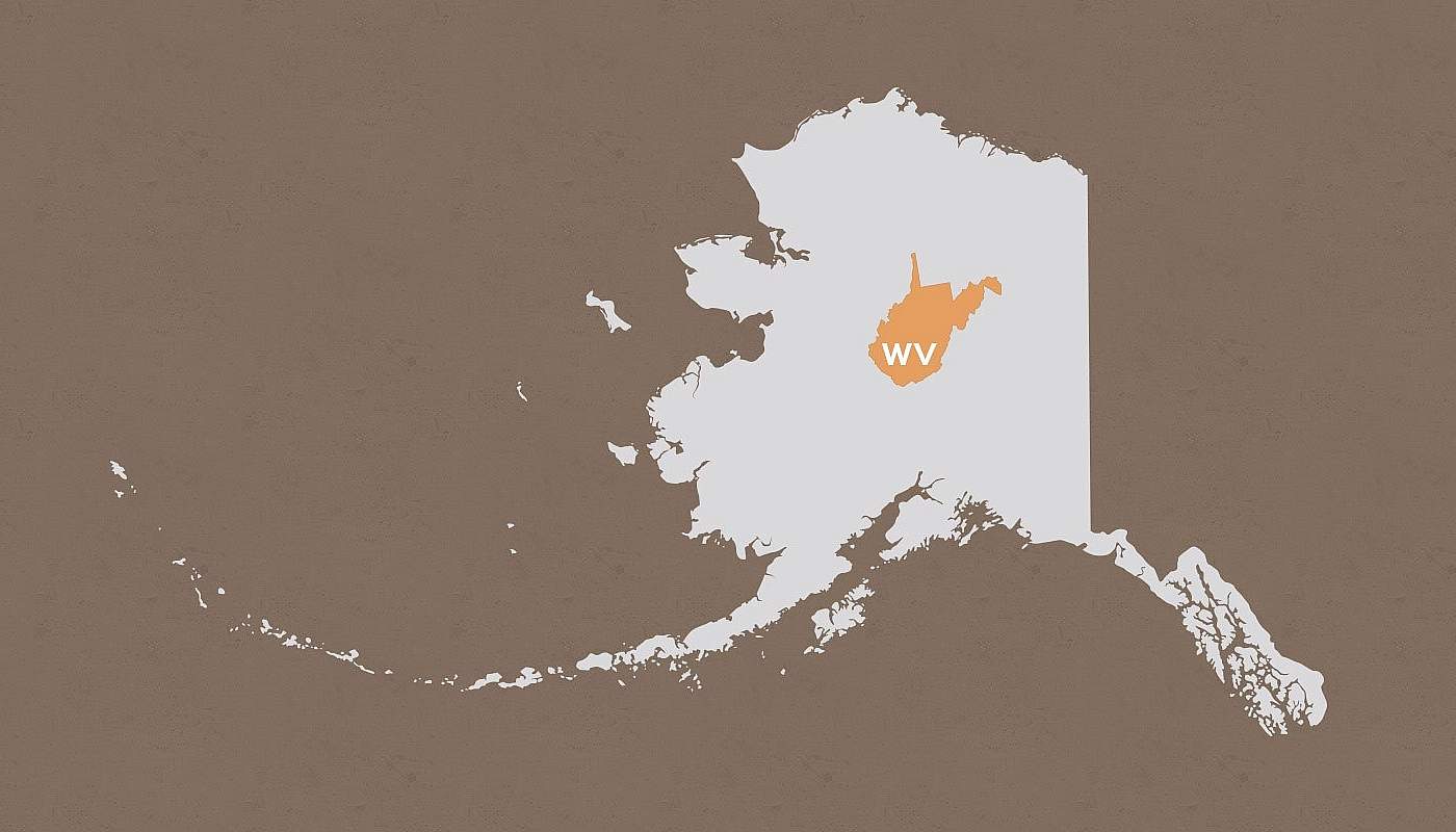 West Virginia compared to Alaska