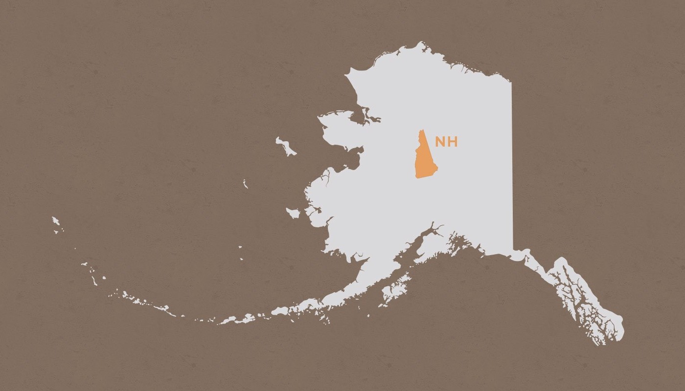 New Hampshire compared to Alaska