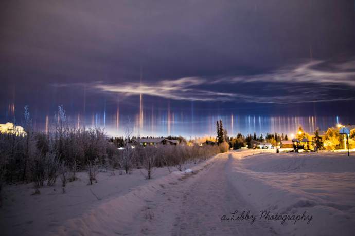 Alaska natural phenomena ft wainwright light Pillar Allisha Libby ph4gh5