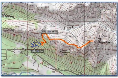 Mile High Saddle Trail (Mt. Magnificant)
