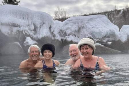 Gondwana Ecotours Northern Lights D6 Guests at Chena Hot Springs Kirsten Marquez