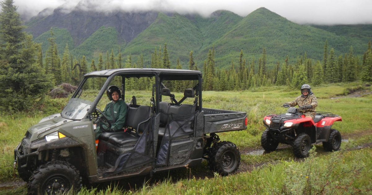 Glacier View ATV Tours Offroading in a glacier valley