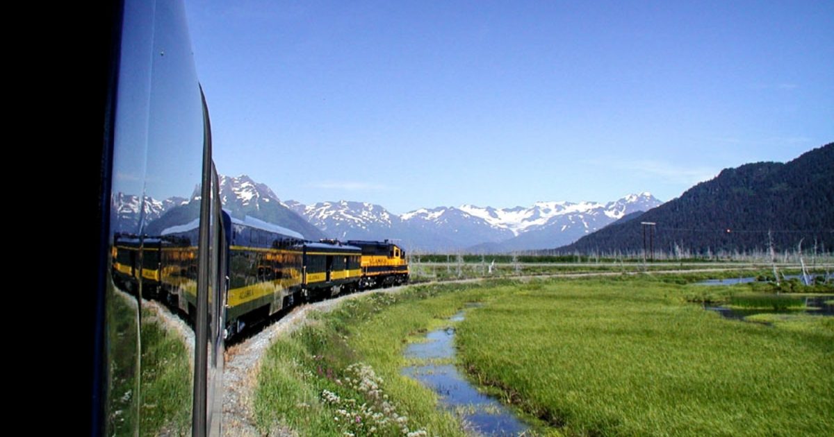 Coastal Classic Railroad Train From Anchorage To Seward