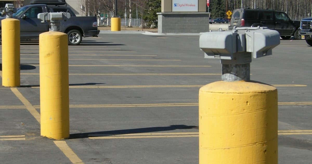 Electrical Outlets in Safeway Lot