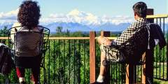 View Denali (McKinley) From The Deck Of Talkeetna Alaskan Lodge