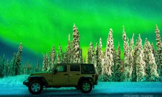 Alaska 4x4 rental jeep wrangler northern lights jan 2018 pgp6o2