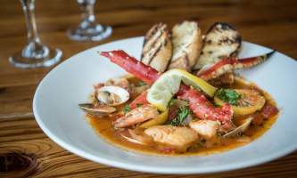 Canyon steakhouse dining cioppino at canyons steakhouse at mc kinley chalet mc 08 owhov6