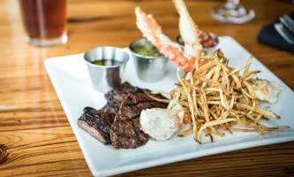 Canyon steakhouse dining surf and turf at canyons steakhouse at mc kinley chalet mc 07 owhov2