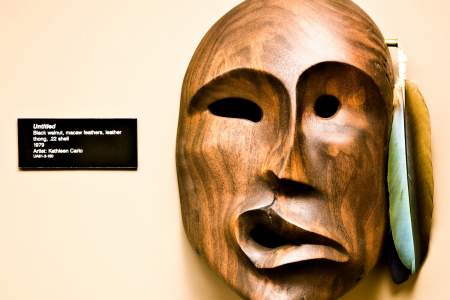 52. Athabascan Carver Kathleen Carlo masks
