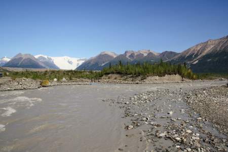 McCarthy Road at Kennicott River