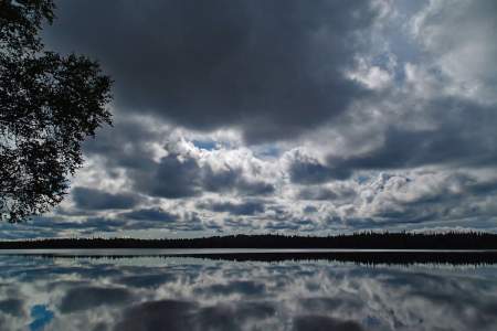 Stormy Lake Swimming Beach
