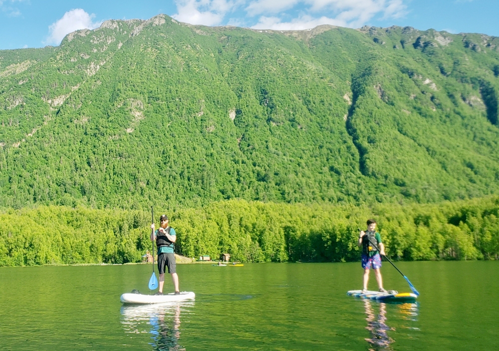 Rent canoes, kayaks and paddleboards to use at the lakes in Eagle River